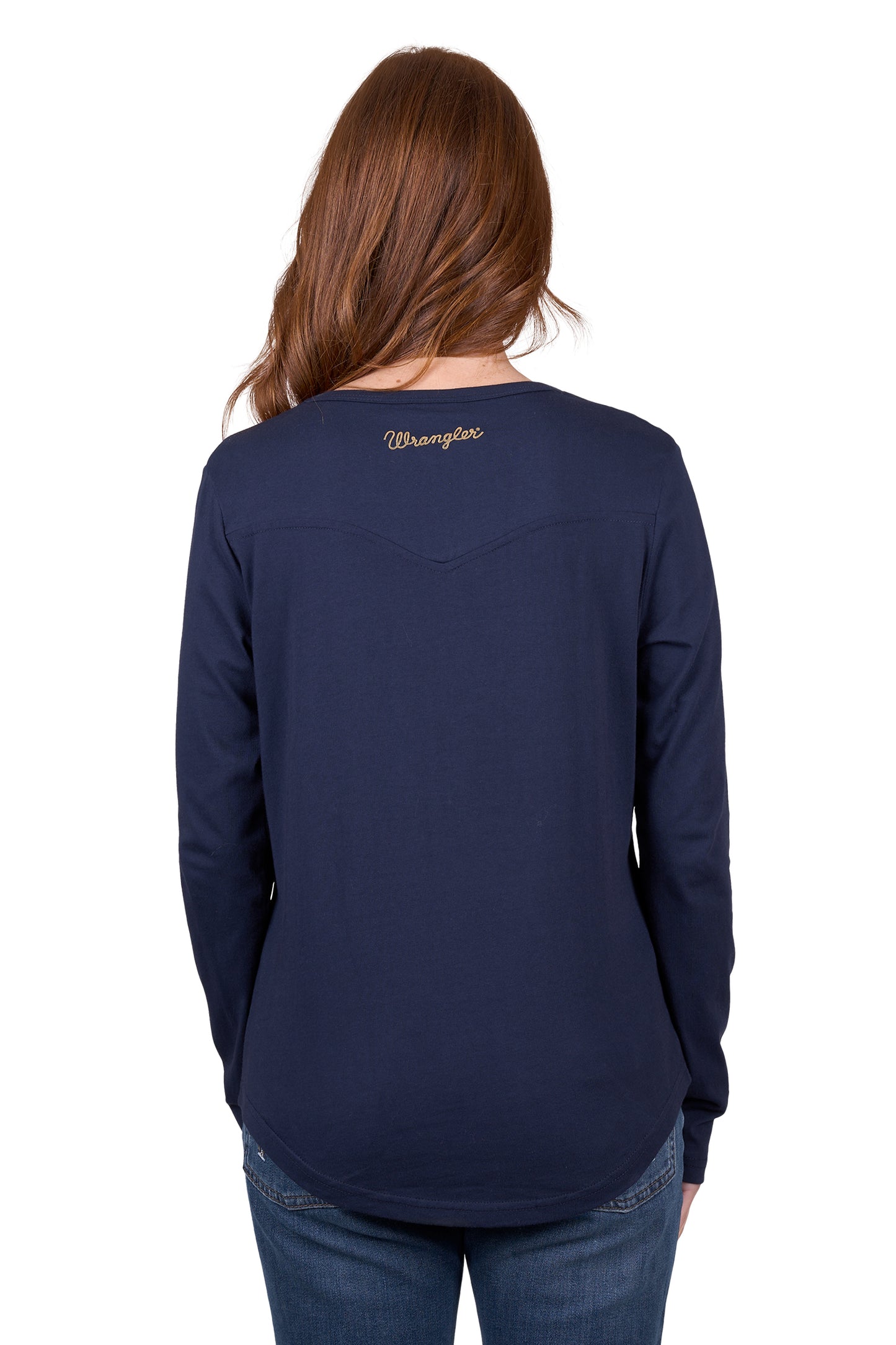 Wrangler Womens CLAUDIA LS TEE - Navy