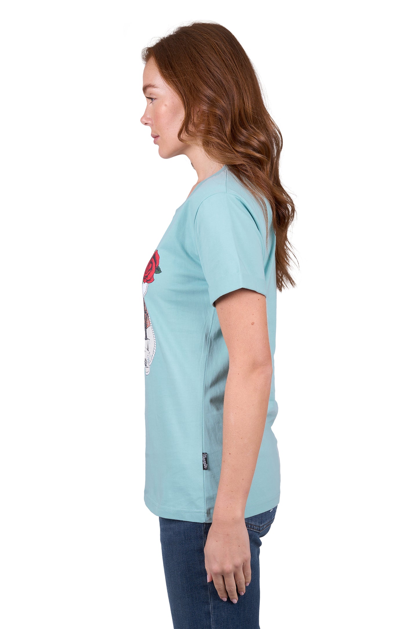 Wrangler Womens ATHENA SS TEE - LIGHT BLUE