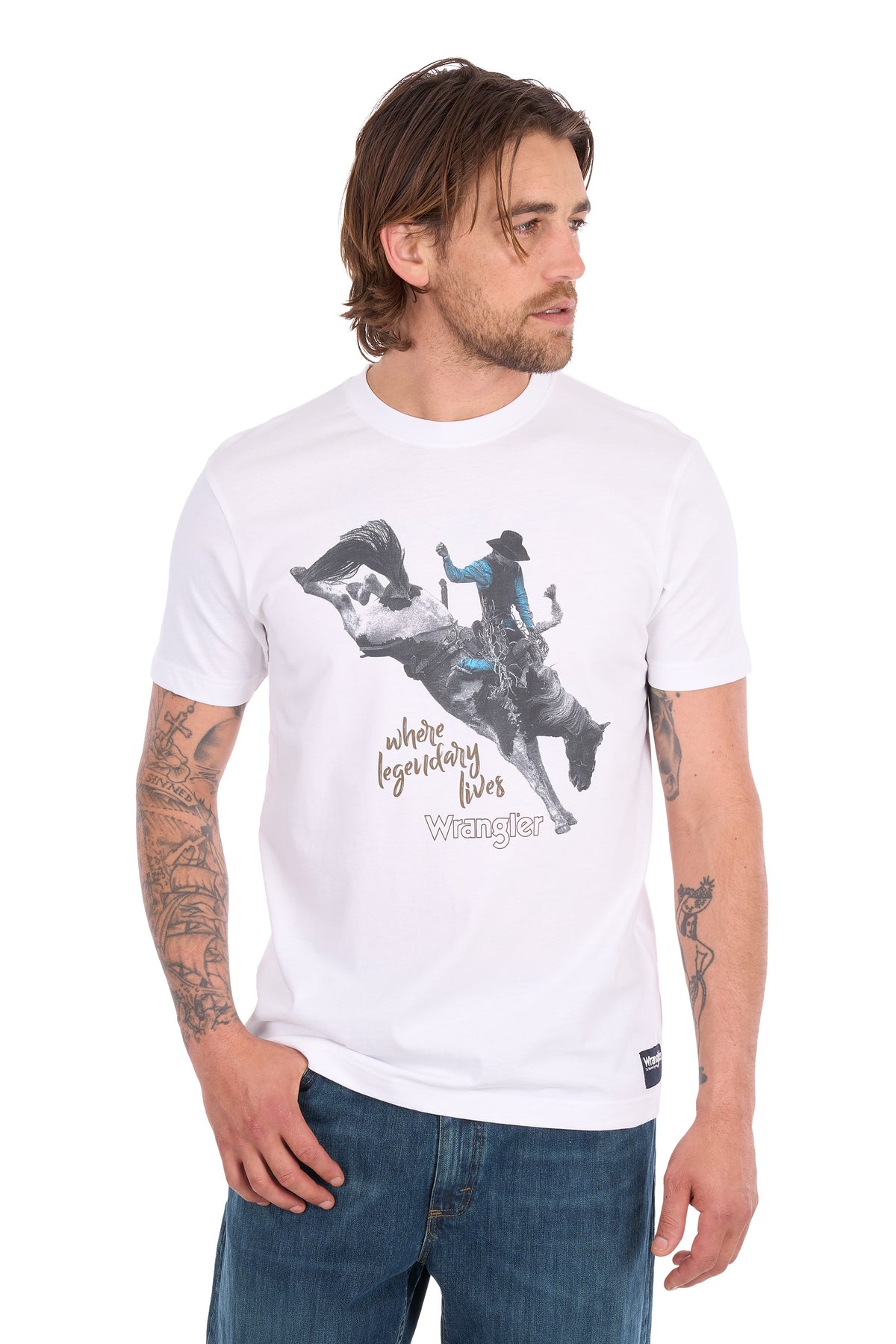 Wrangler Men's Michael Short Sleeve Tee - White