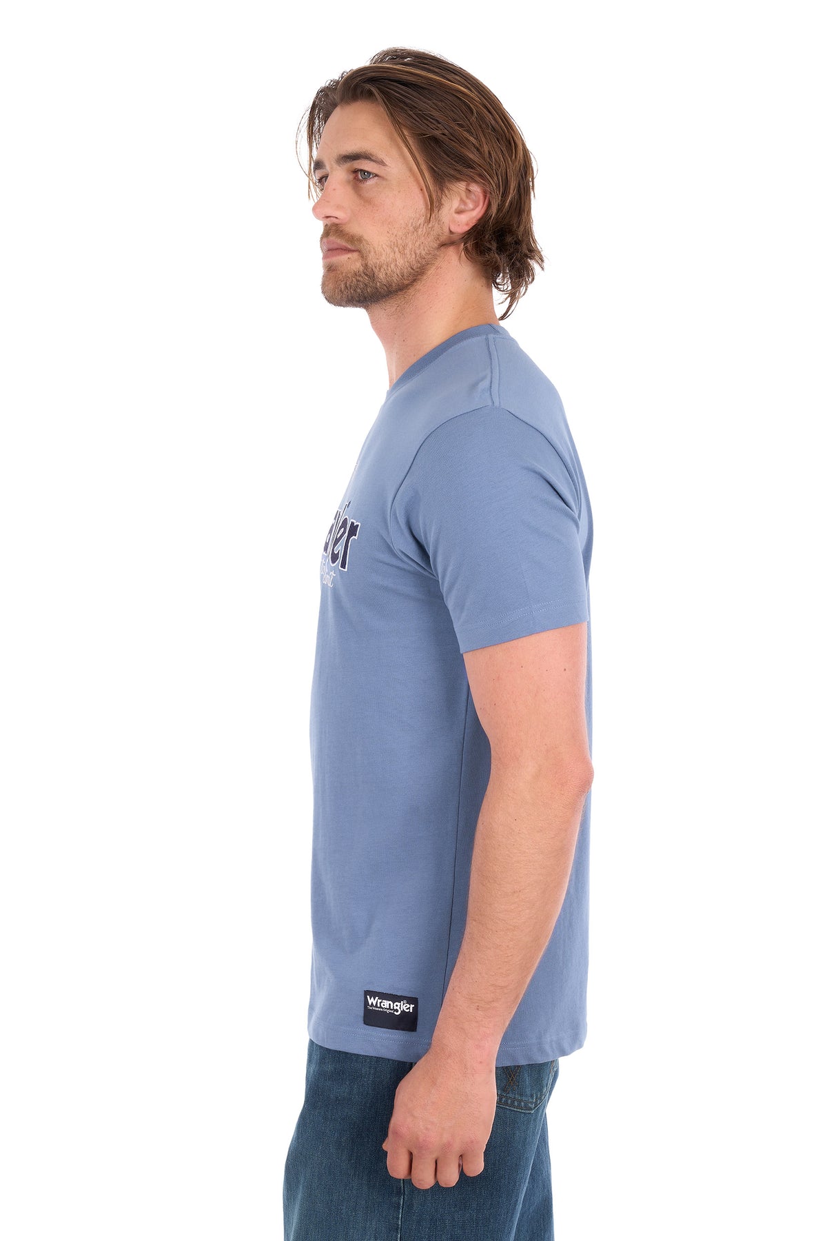 Wrangler Men's John Short Sleeve Tee - Storm Blue