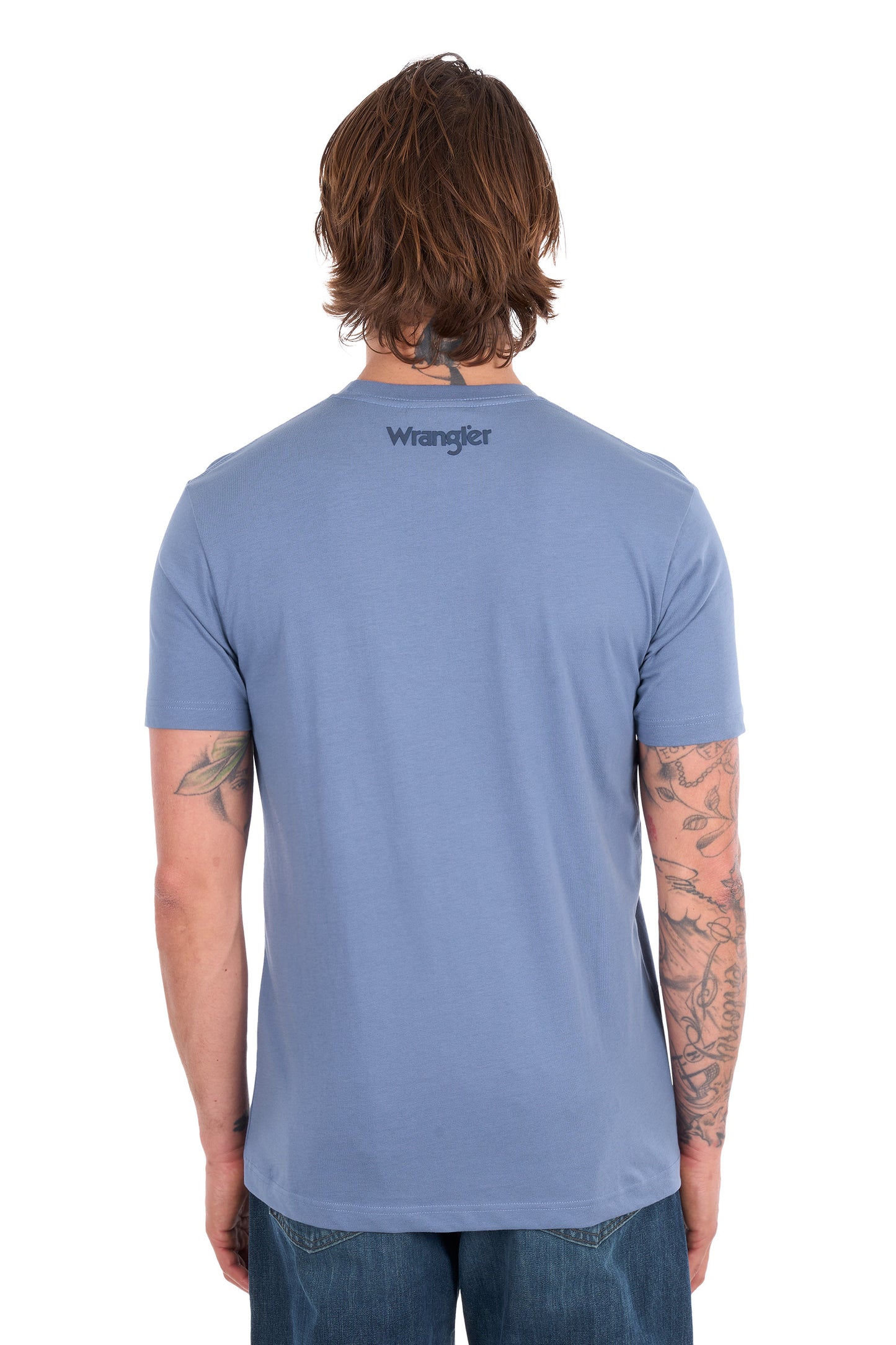Wrangler Men's John Short Sleeve Tee - Storm Blue