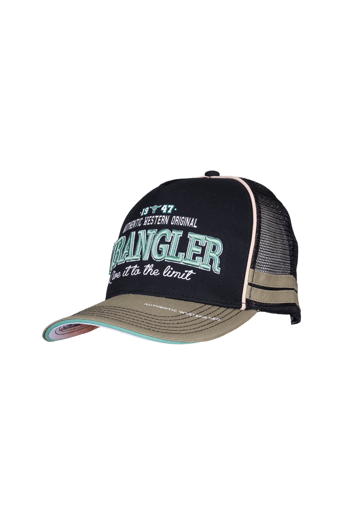 Wrangler Men’s Layton HP Trucker Cap - Black/Sage