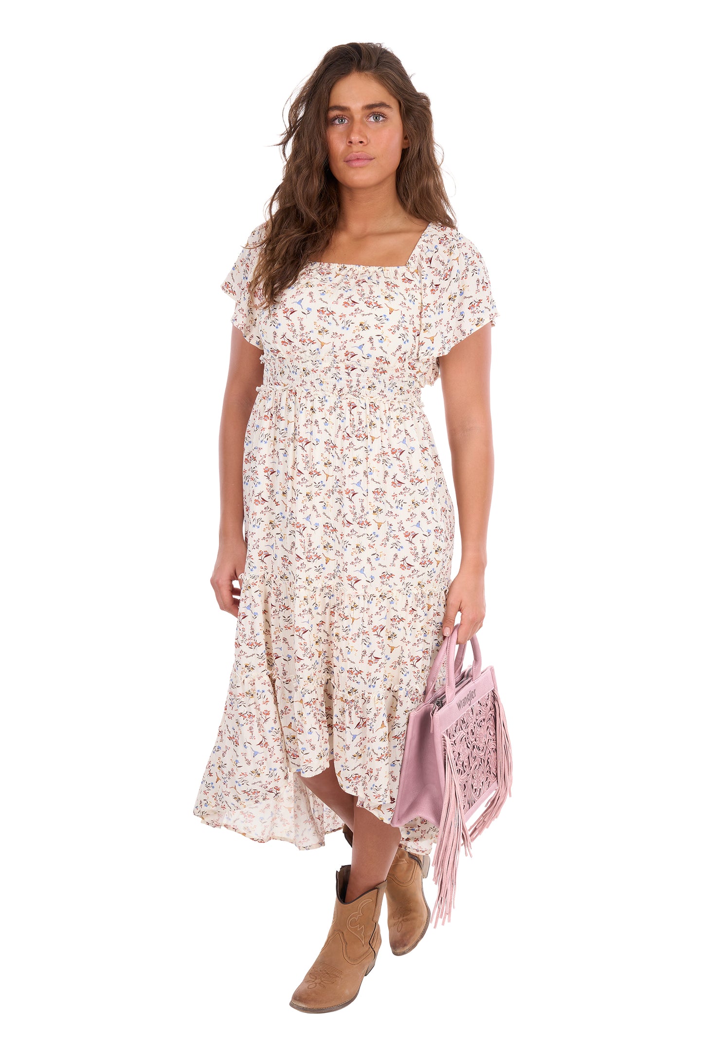 Wrangler Women's Renee Short Sleeve Dress – Cream