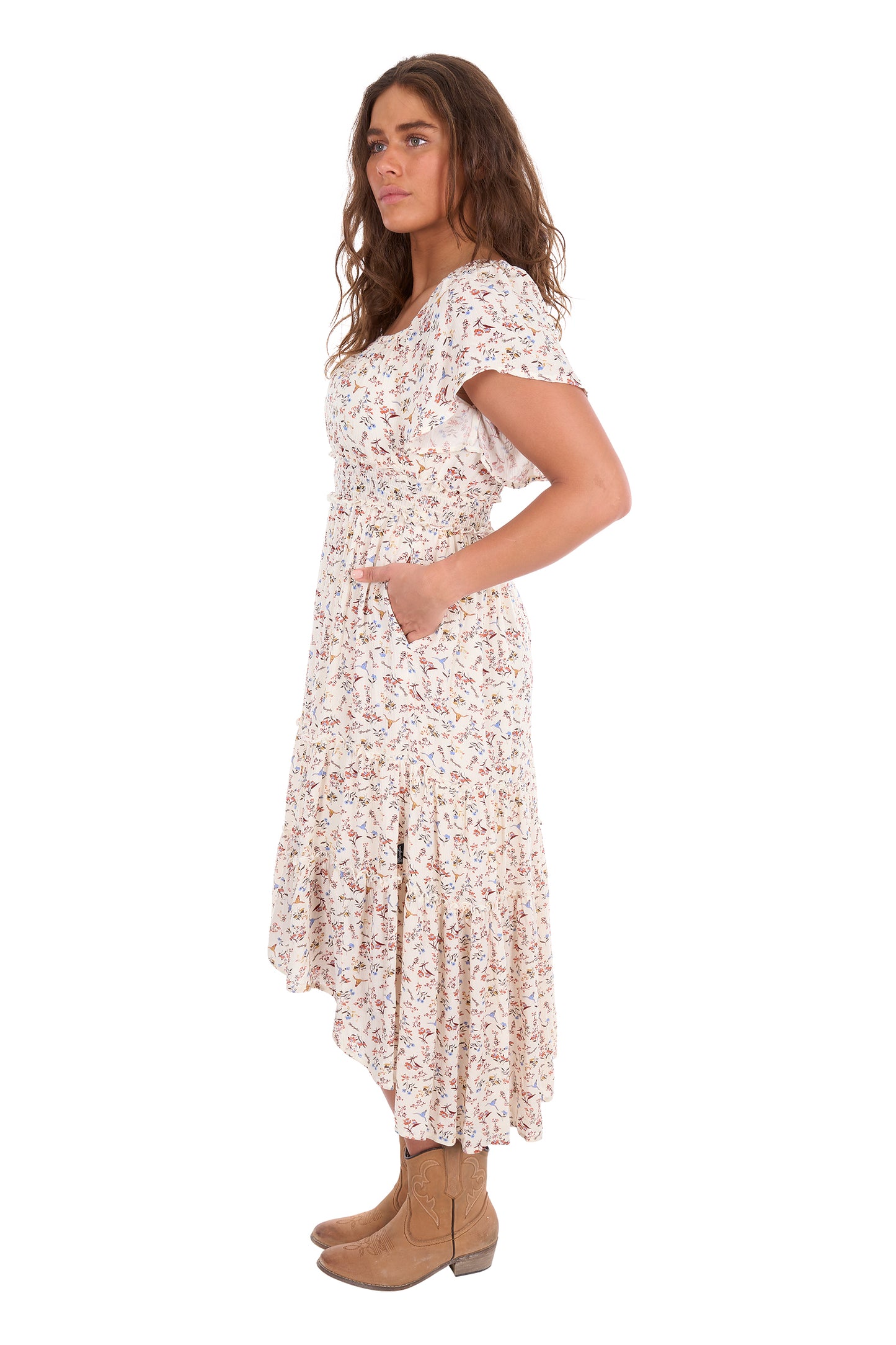 Wrangler Women's Renee Short Sleeve Dress – Cream