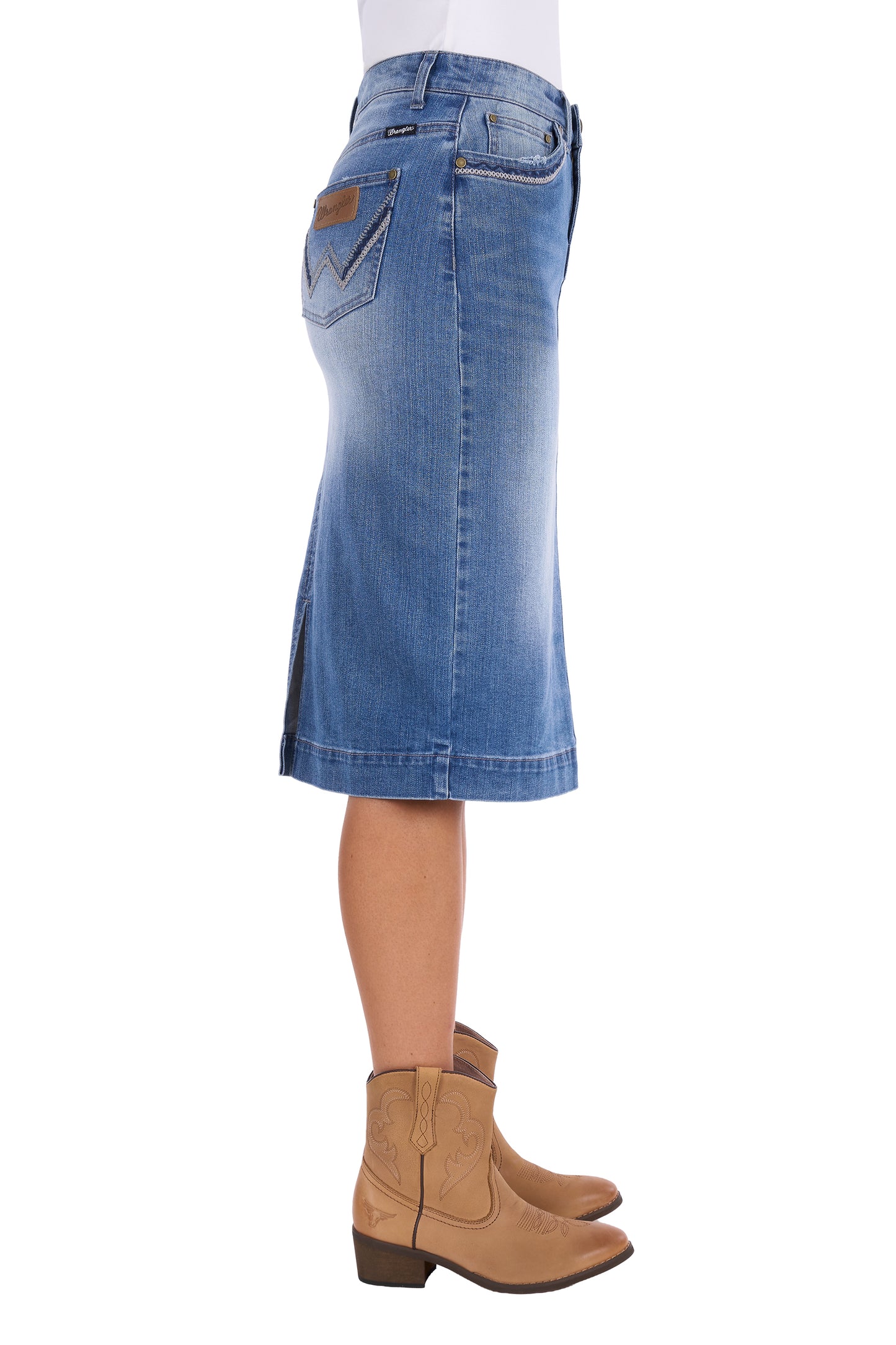 Wrangler Women's Emmie Denim Skirt - Kora Blue