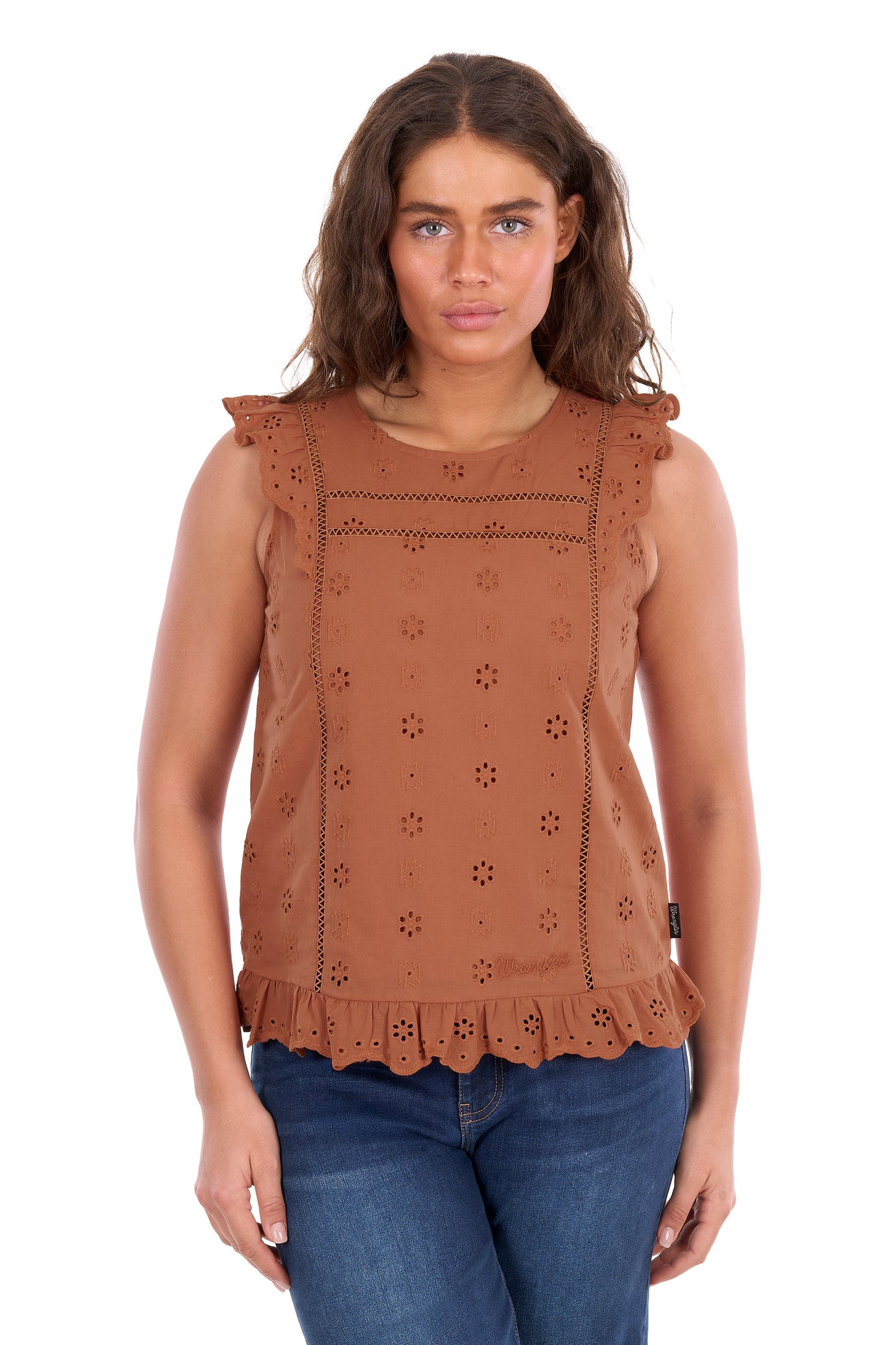 Wrangler Women's Grace Long Sleeve Blouse – Copper