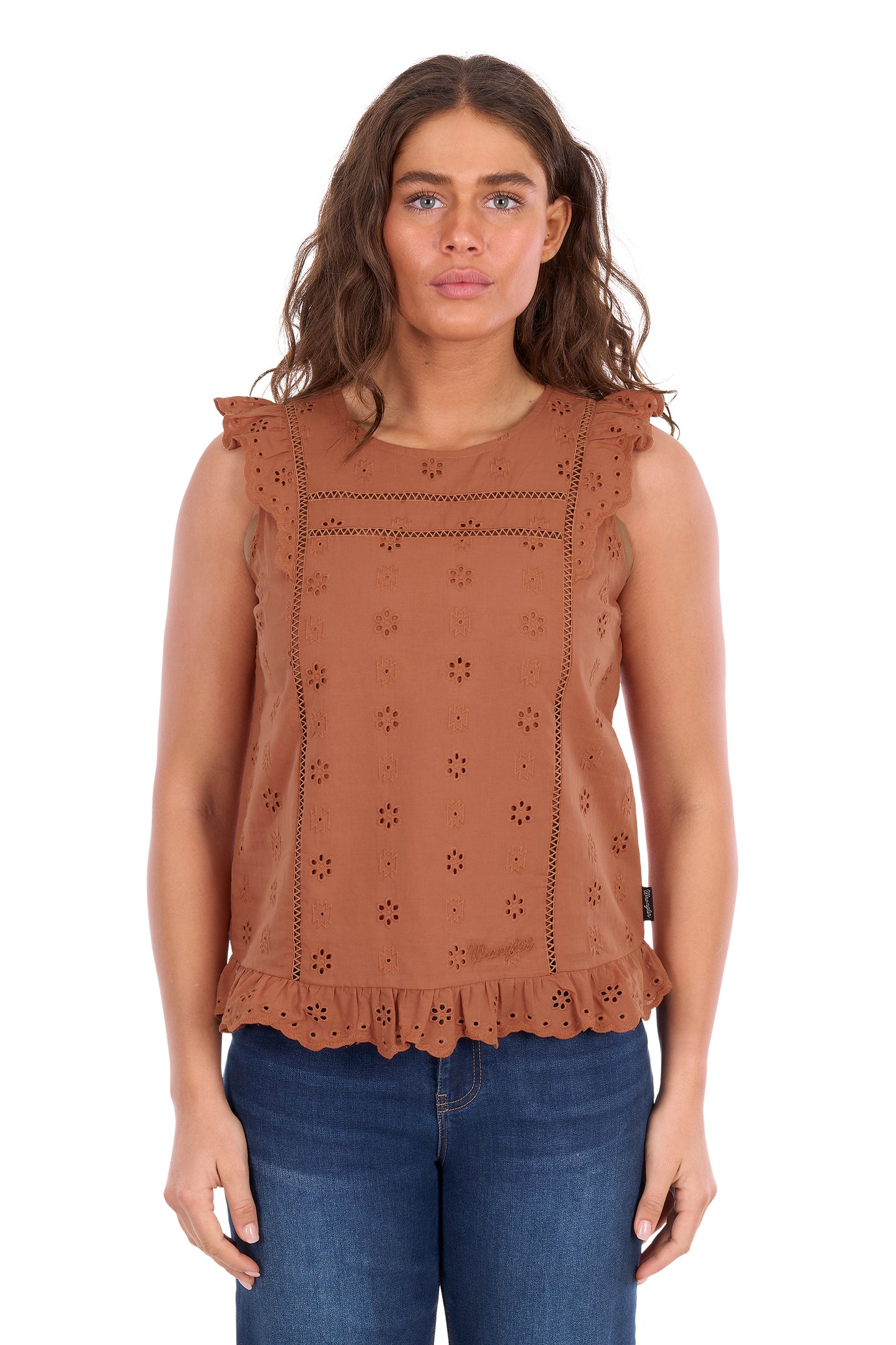 Wrangler Women's Grace Long Sleeve Blouse – Copper