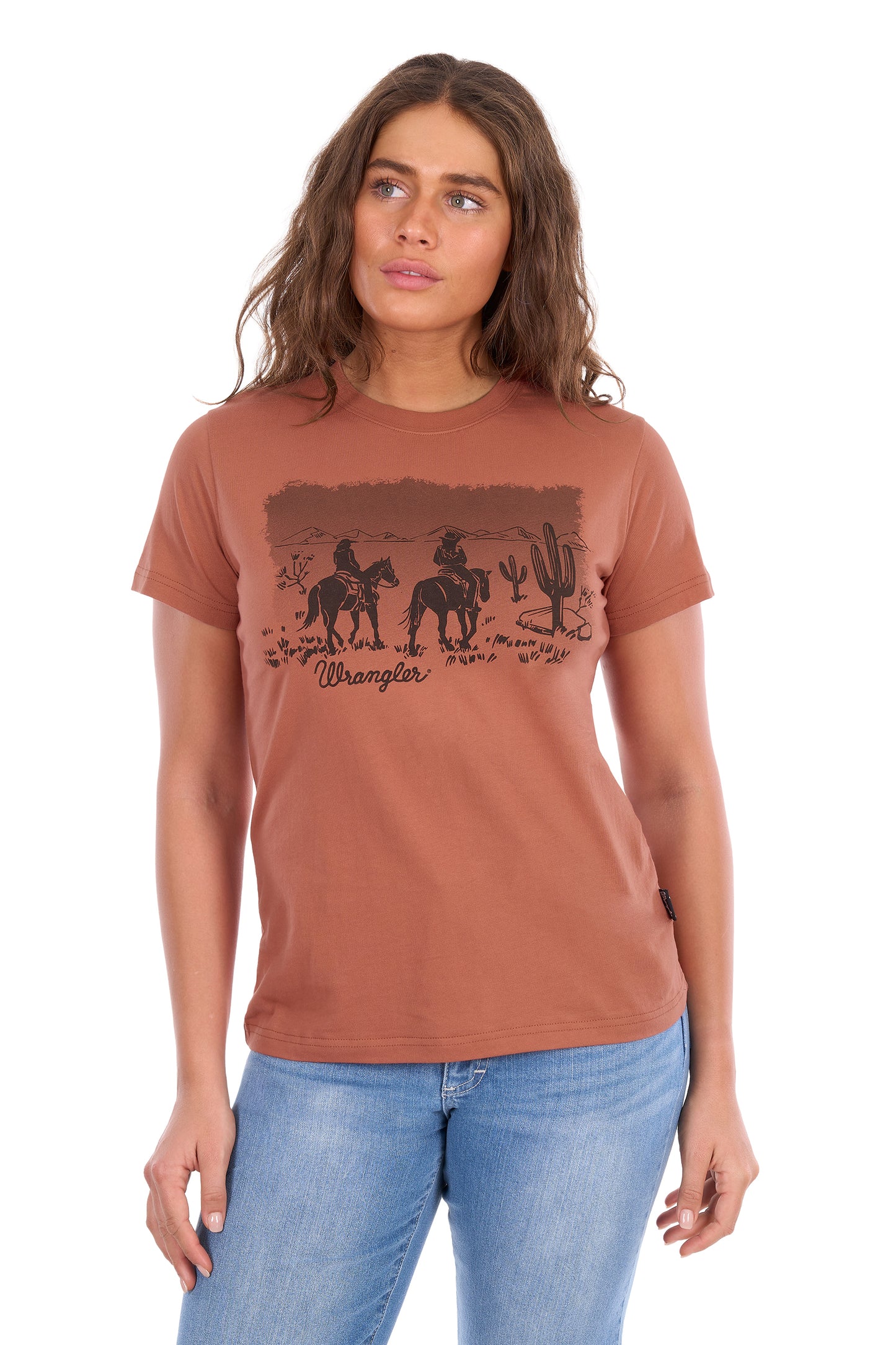 Wrangler Women's Adele Short Sleeve Tee – Copper