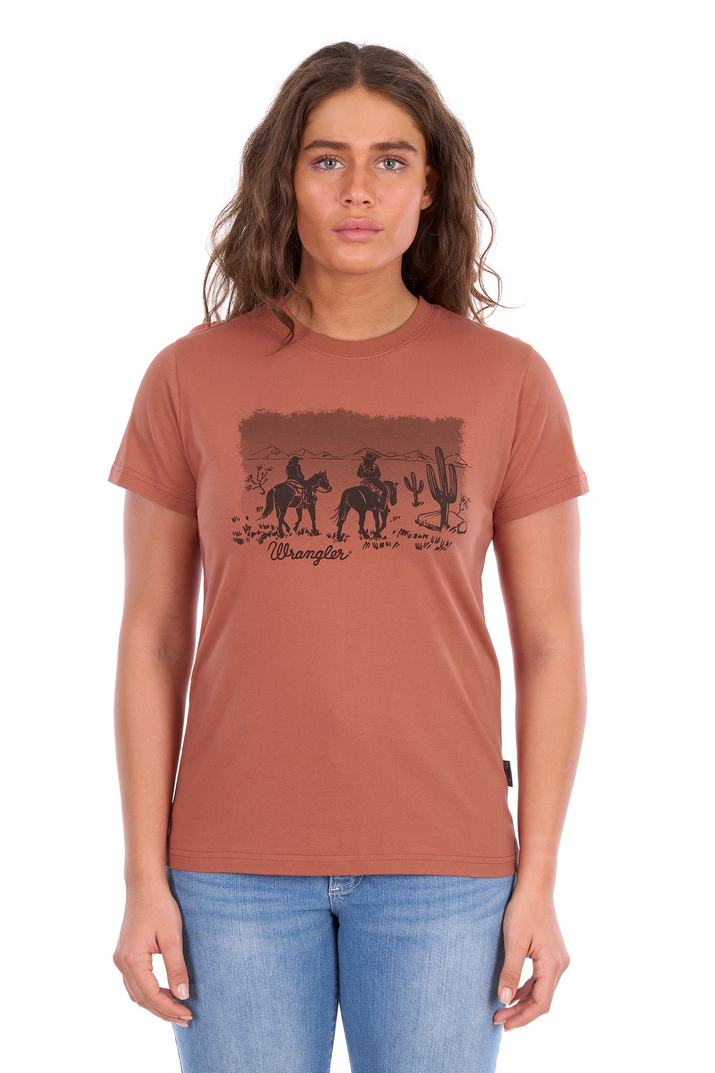 Wrangler Women's Adele Short Sleeve Tee – Copper