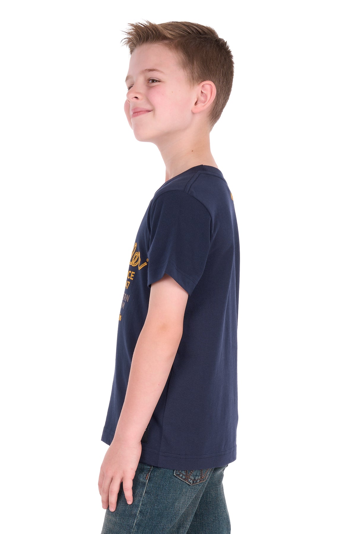 Wrangler Boys’ Robert Short Sleeve Tee – Navy