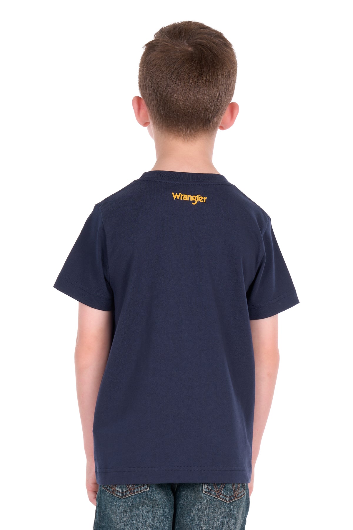 Wrangler Boys’ Robert Short Sleeve Tee – Navy