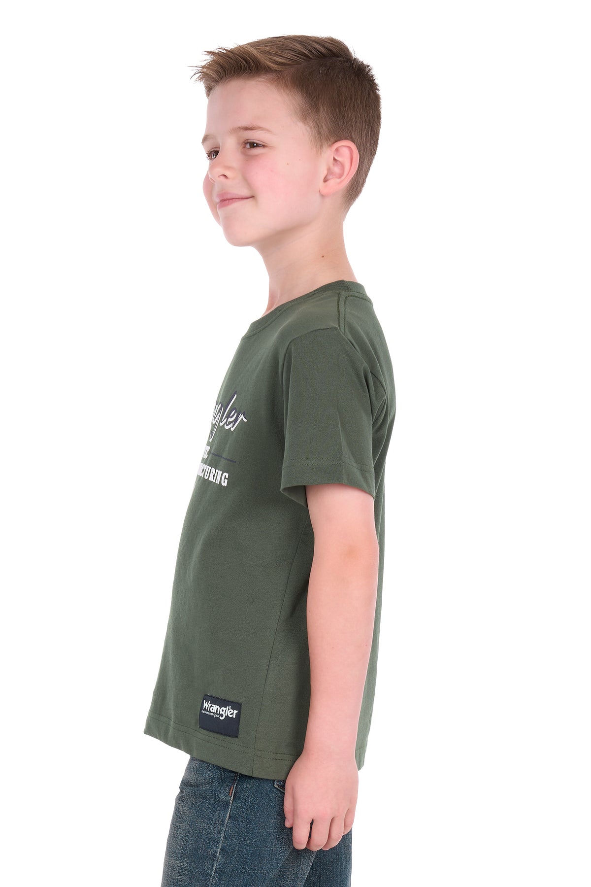 Wrangler Boys’ William Short Sleeve Tee – Cypress