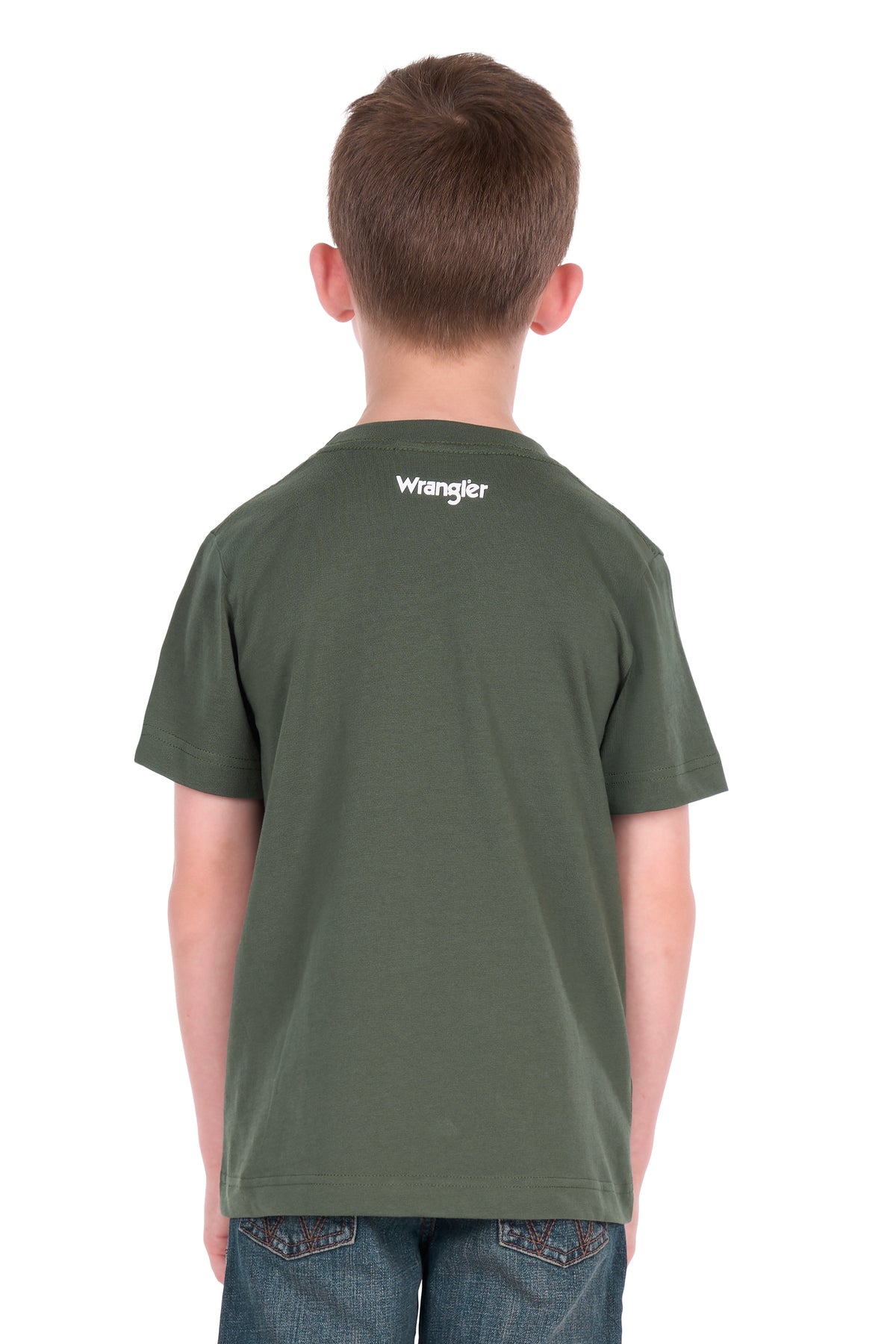 Wrangler Boys’ William Short Sleeve Tee – Cypress