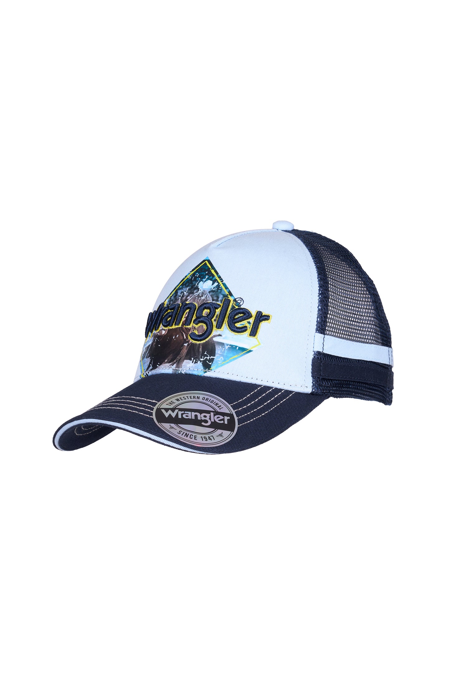 Wrangler Boy's Bruno Trucker Cap - Blue/Navy