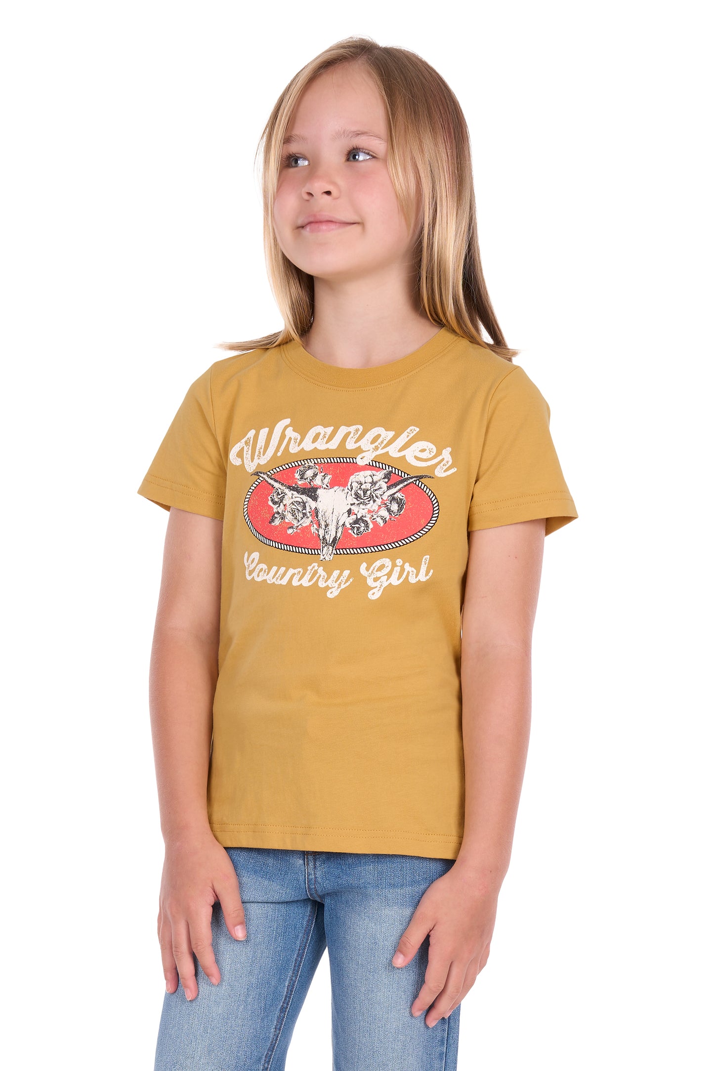 Wrangler Girls' Macie Short Sleeve Tee – Sunset