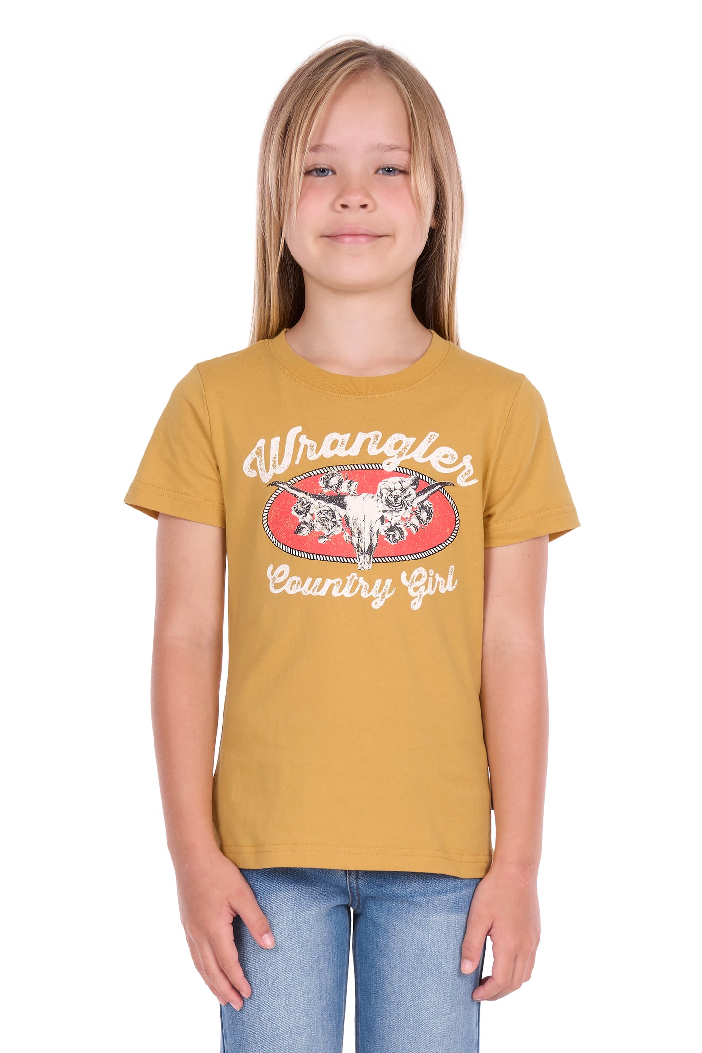 Wrangler Girls' Macie Short Sleeve Tee – Sunset