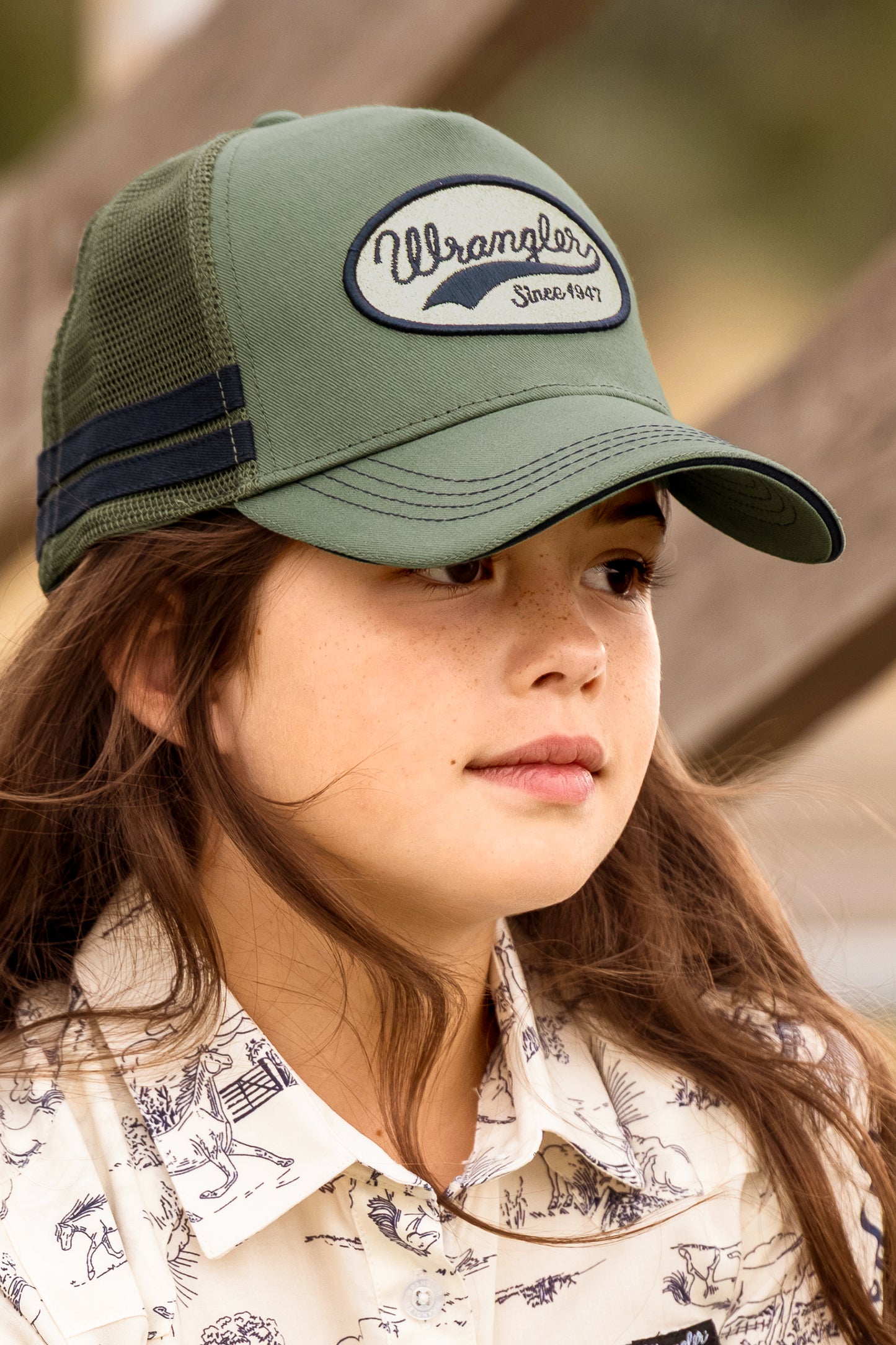 Wrangler Girl's Aneta Trucker Cap - Khaki Marle