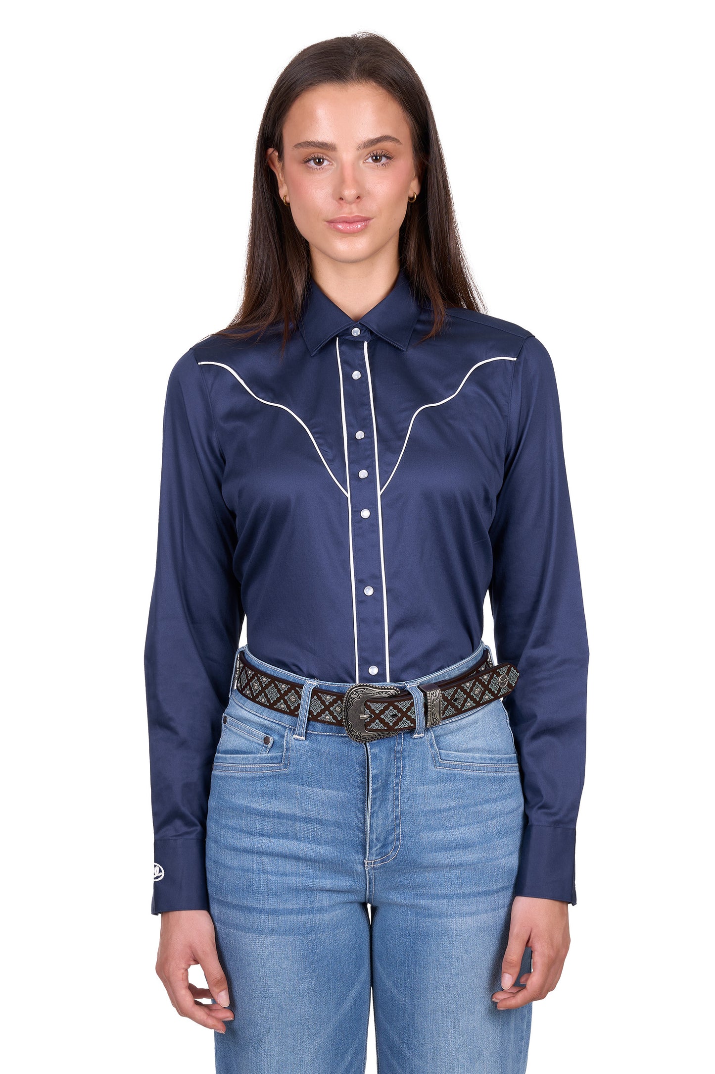 Wrangler Women's Bridget Western Long Sleeve Shirt