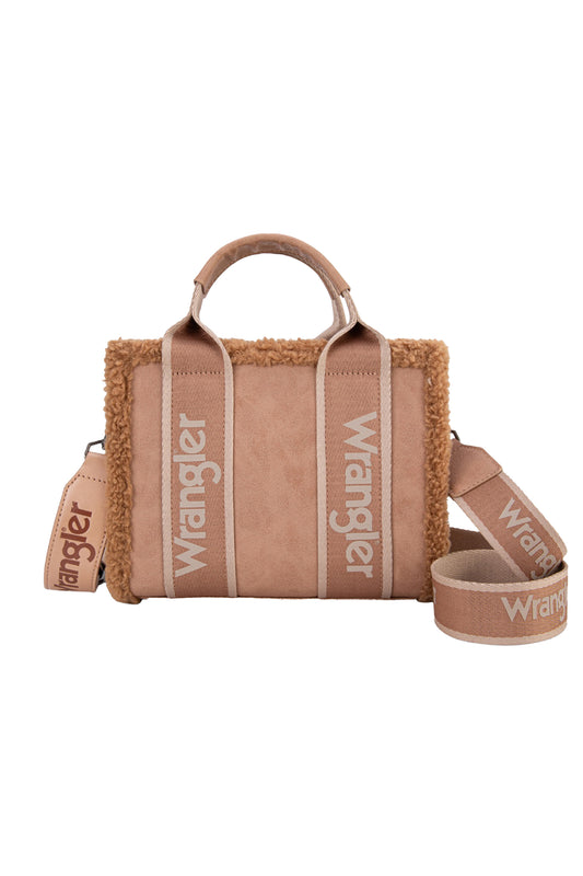 Wrangler Ladies Sherpa Logo Sml Crossbody Bag