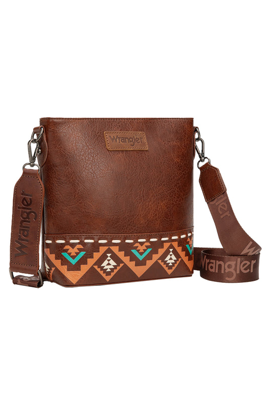 Wrangler Ladies Lana Aztec Print Crossbody Bag