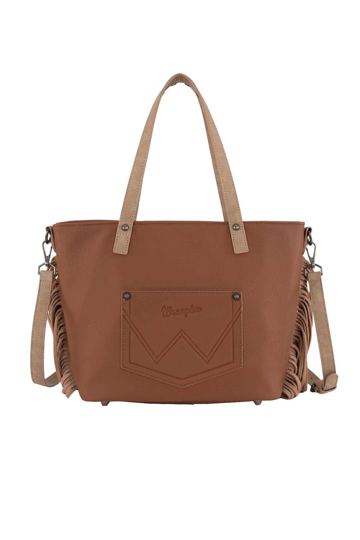 Wrangler Ladies Indiana Fringe Tote Bag - Tan