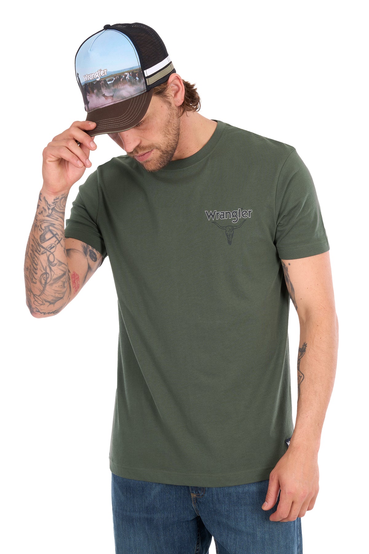 Wrangler Men's Jay Short Sleeve Tee - Cypress