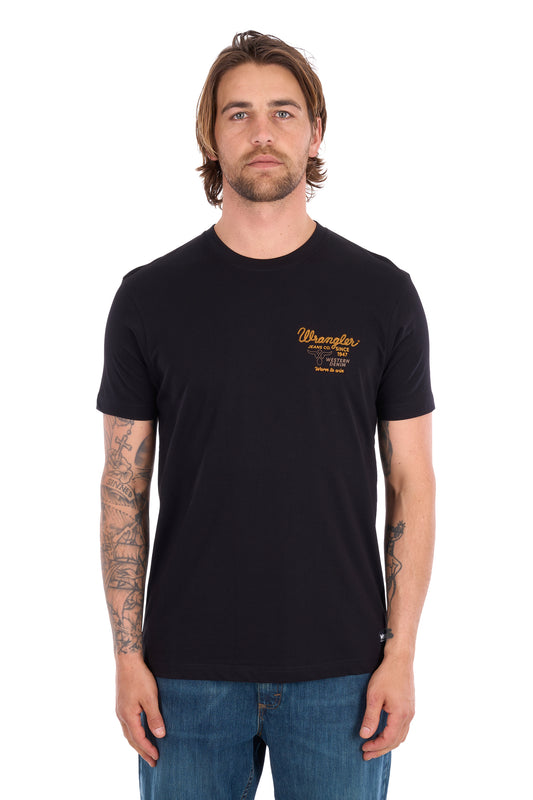 Wrangler Men's Robert Short Sleeve Tee - Black