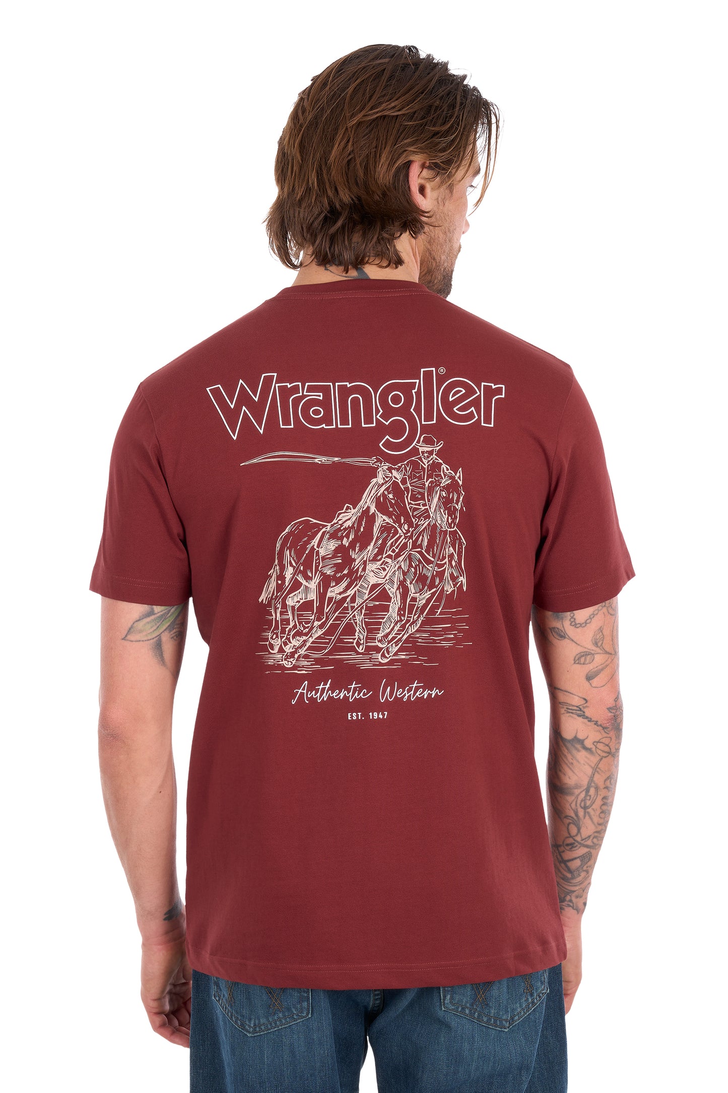 Wrangler Men's Richard Short Sleeve Tee - Cognac