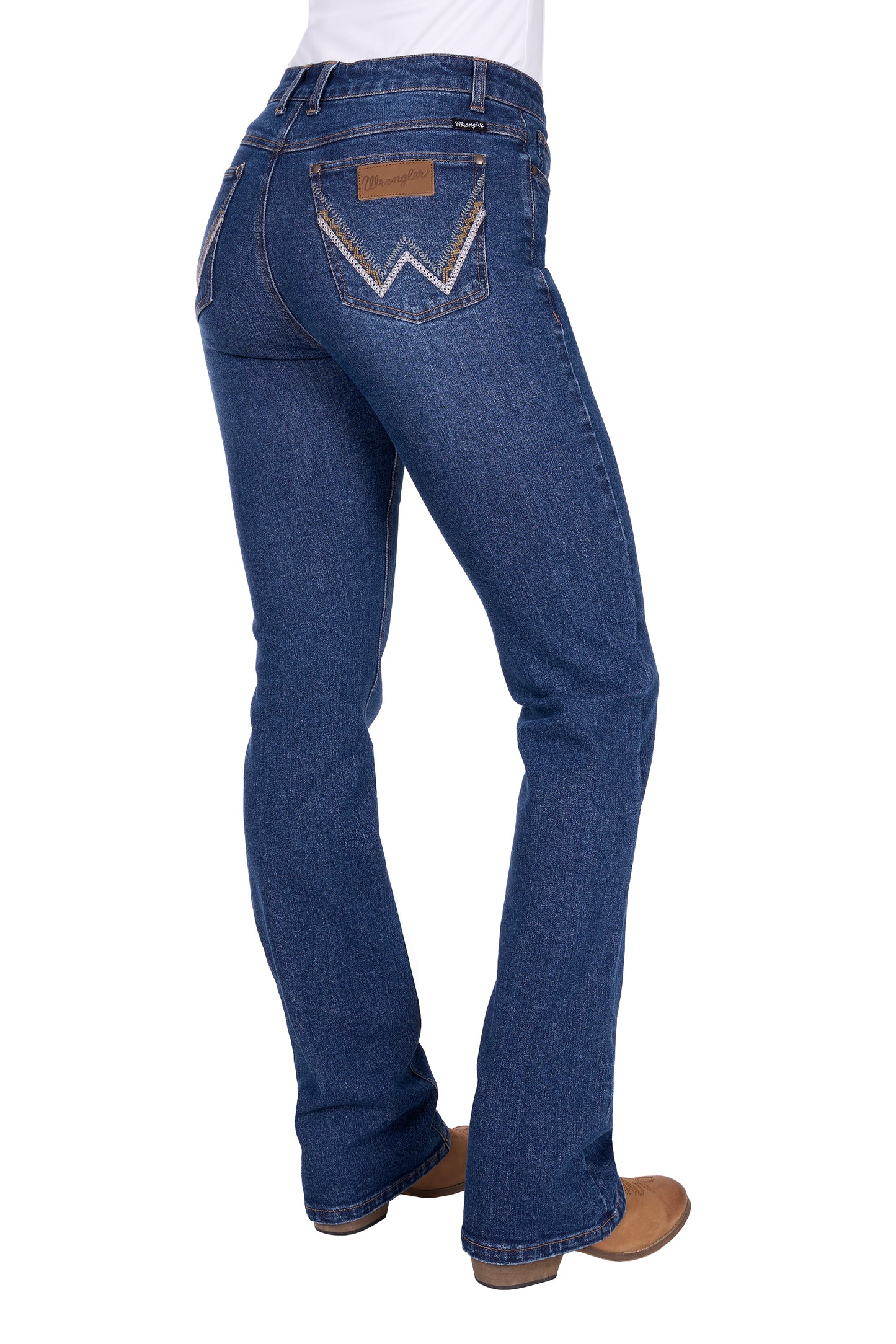 Wrangler Women's Laura High Rise Boot Cut Jean - Wild Indigo