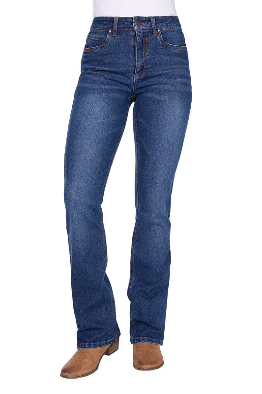 Wrangler Women's Laura High Rise Boot Cut Jean - Wild Indigo