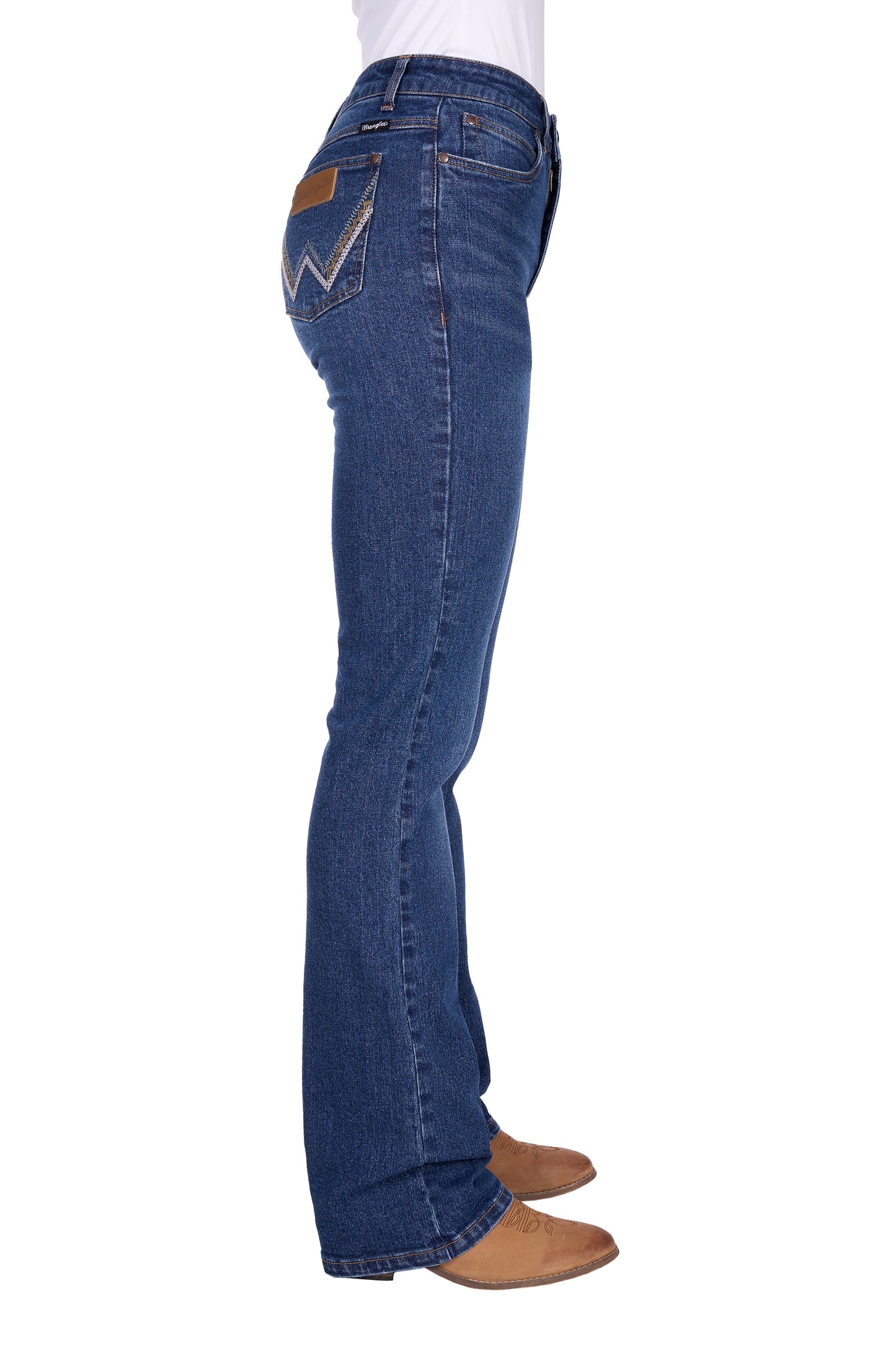 Wrangler Women's Laura High Rise Boot Cut Jean - Wild Indigo