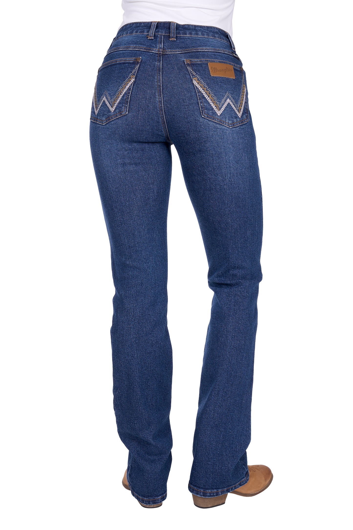 Wrangler Women's Laura High Rise Boot Cut Jean - Wild Indigo