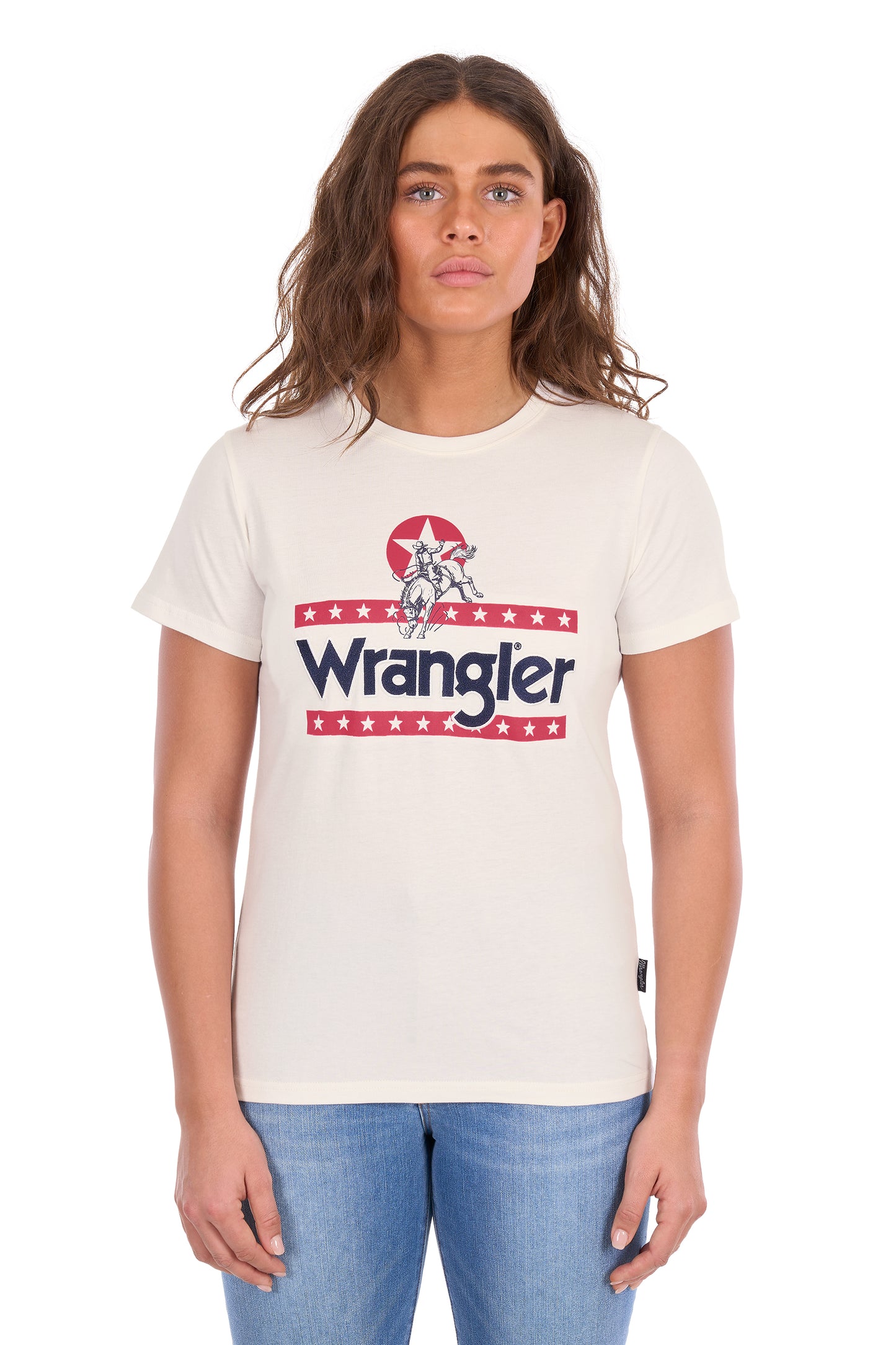 Wrangler Women's Nora Short Sleeve Tee – Cream