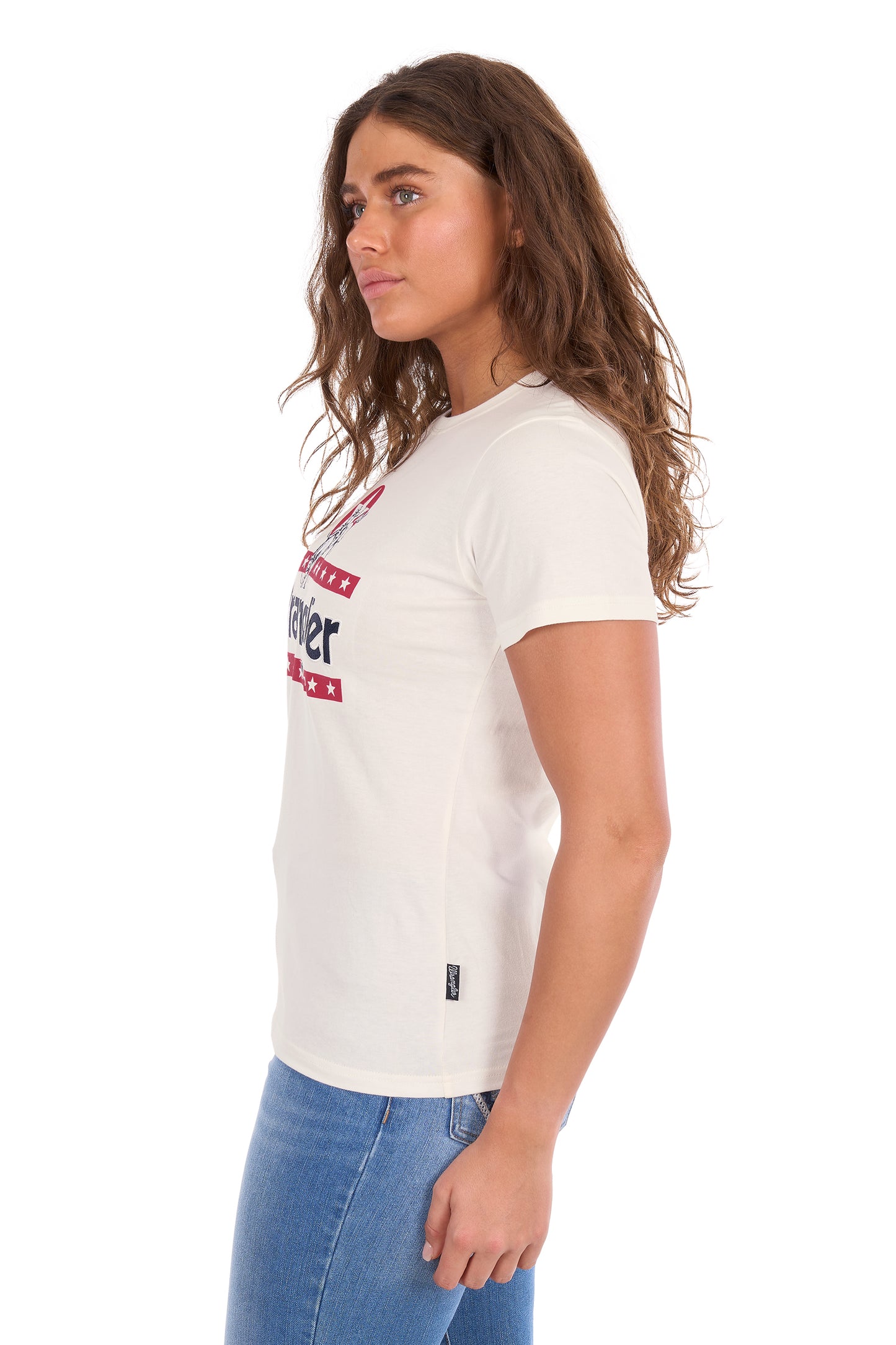 Wrangler Women's Nora Short Sleeve Tee – Cream