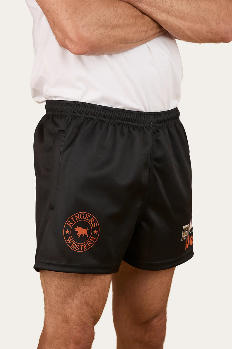 Ringers Western Men's Yarded Footy Short - Black