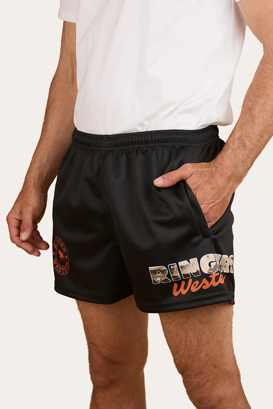 Ringers Western Men's Yarded Footy Short - Black