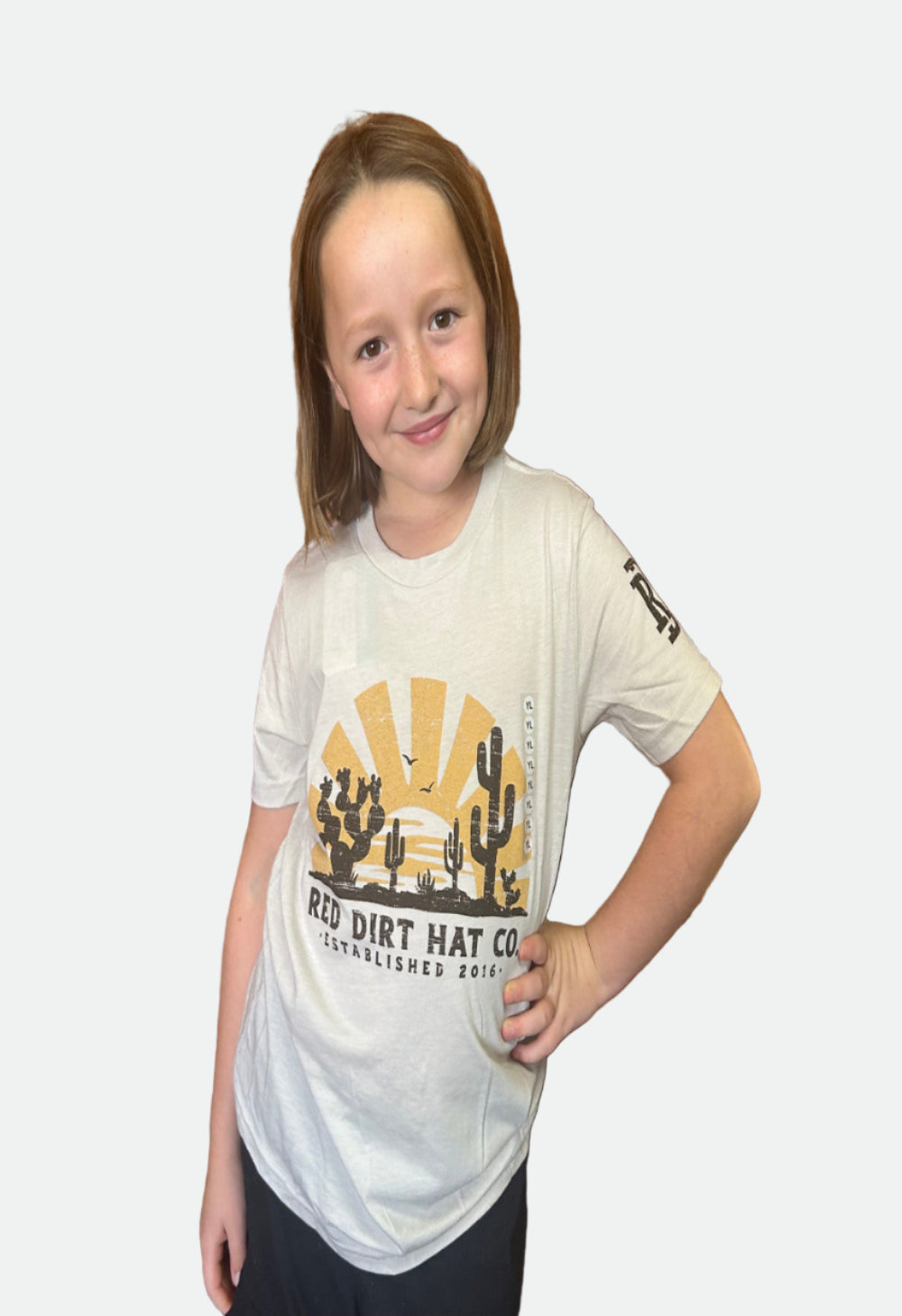 Red Dirt Hat Co. Youth "Daybreak" T-Shirt - Cream