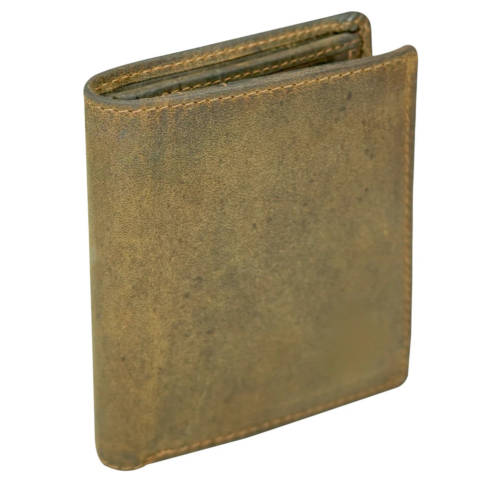 Cenzoni Leather Men's Wallet - Camel - ZGW8121CAM