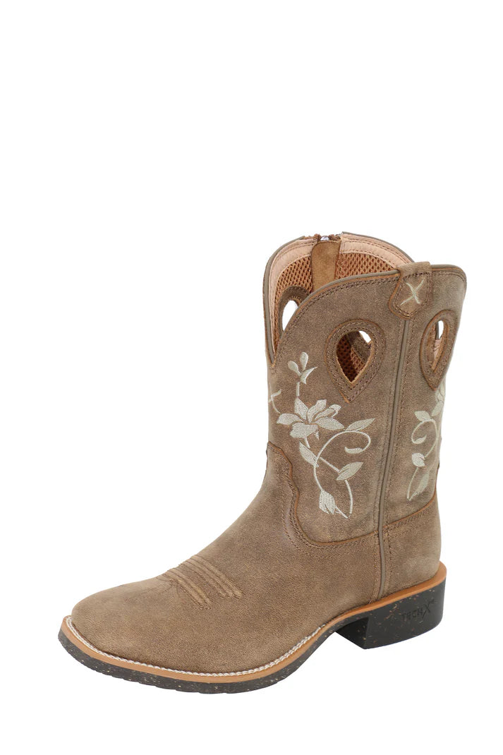 Twisted X Women's 9" Tech X Zip Boot - Bomber/Bomber