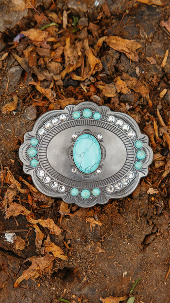 Ringers Western Kelsea Belt Buckle - Antique Silver