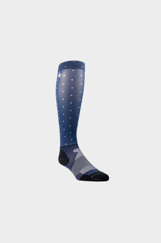 Ariat Woman's Ariat-TEK Slim printed Socks Navy dot