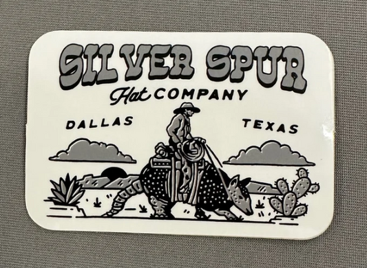 Silver Spur Hat Co. Armadillo Rider - Sticker