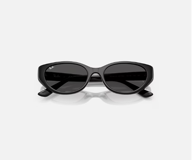 Ray-Ban Bio-Based Sunglasses Black W/Dark Grey
