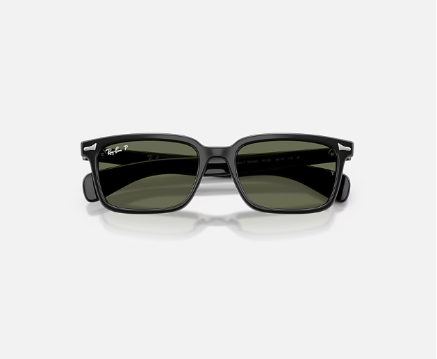 Ray-Ban Brunel – Black / Green Polarised