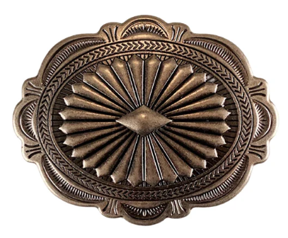 Ringers Western August Belt Buckle - Antique Silver