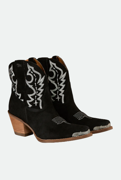 Ringers Western Catalina Womens Western Boot - Black Suede