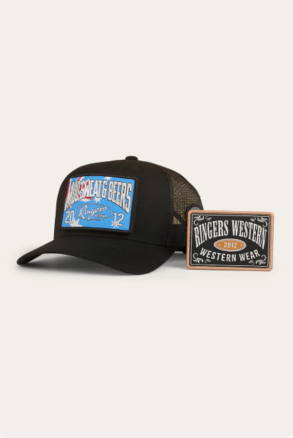 Ringers Western Switcheroo Trucker Cap - Black