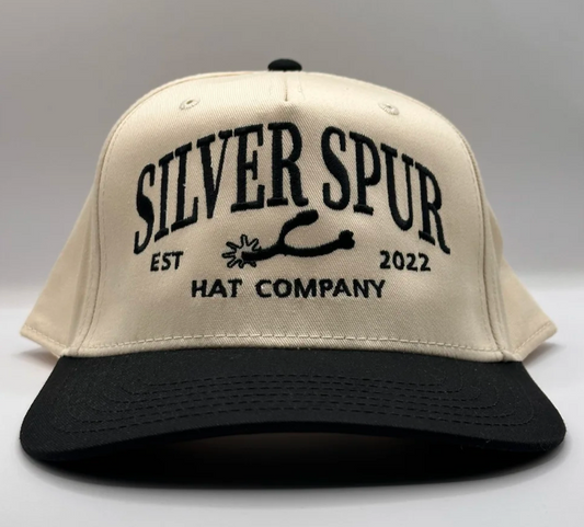 Silver Spur Hat Co. Embroidered Black Spur Cap