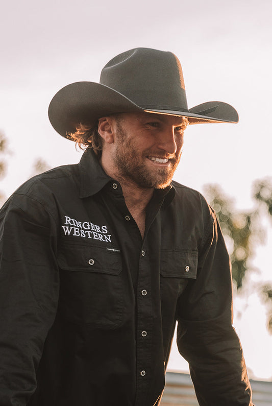 Ringers Western Drafter Hat-CHARCOAL