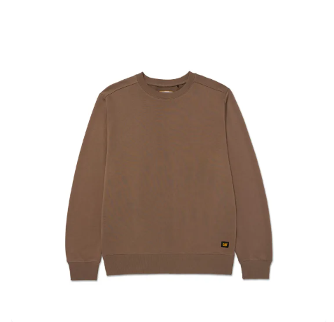 CAT Workwear Patch French Terry Crewneck Fossil